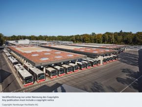 autobusové nádraží Hamburk nabíjecí stanice pro elektrobusy Siemens