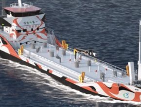 Japonsko loď ropný tanker na baterie baterky