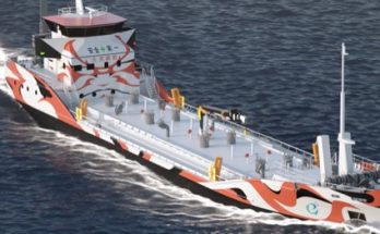 Japonsko loď ropný tanker na baterie baterky