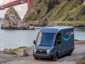 Amazon Rivian elektrická dodávka elektromobil