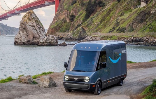 Amazon Rivian elektrická dodávka elektromobil