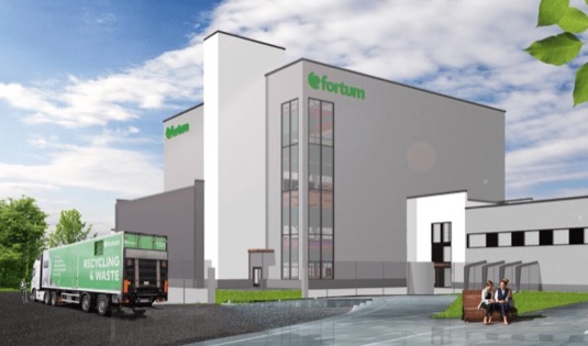 Továrna na recyklaci li-ion baterií z elektromobilů společnosti Fortum, která má vyrůst ve finském městě Harjavalta.