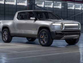 auto elektromobil Rivian R1T pick-up truck