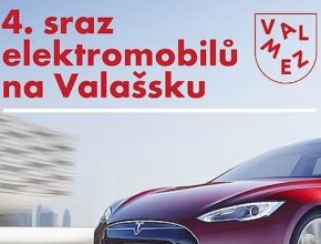 Pozvánka na 4. sraz elektromobilů na Valašsku, Valašské Meziříčí, parkoviště za Zámkem Žerotínů a u Galerie Kaple, sobota 28. srpen 2021 9-16 hodin