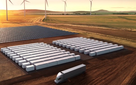 baterie pro elektrárny Tesla Megapack