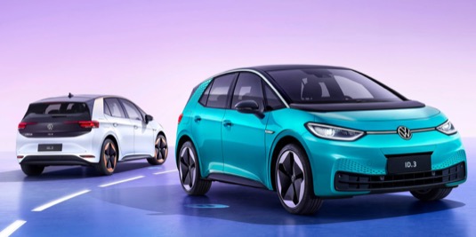 auto elektromobily Volkswagen ID.3 Čína