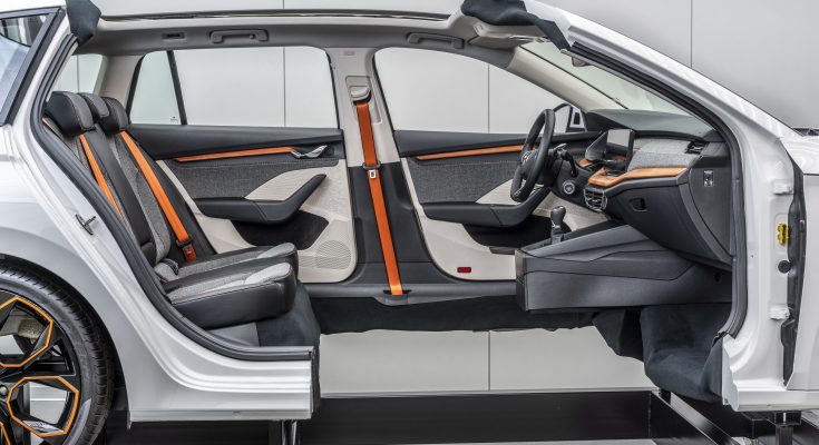 Škoda Auto, eko materiály, inovační inkubátor, řez, Škoda Octavia